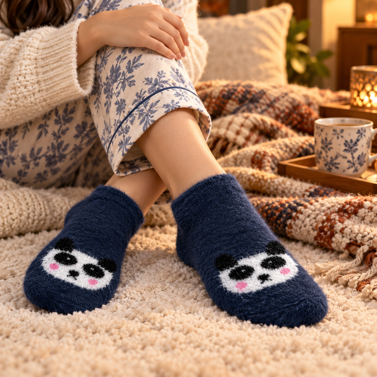 Ultra-Soft Fuzzy Polyamide Loafers - Cozy Winter Warmth -PFL02