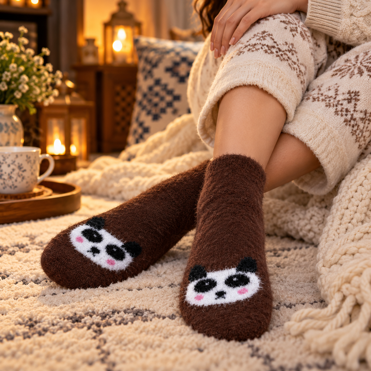 Ultra-Soft Fuzzy Polyamide Loafers - Cozy Winter Warmth -PFL02