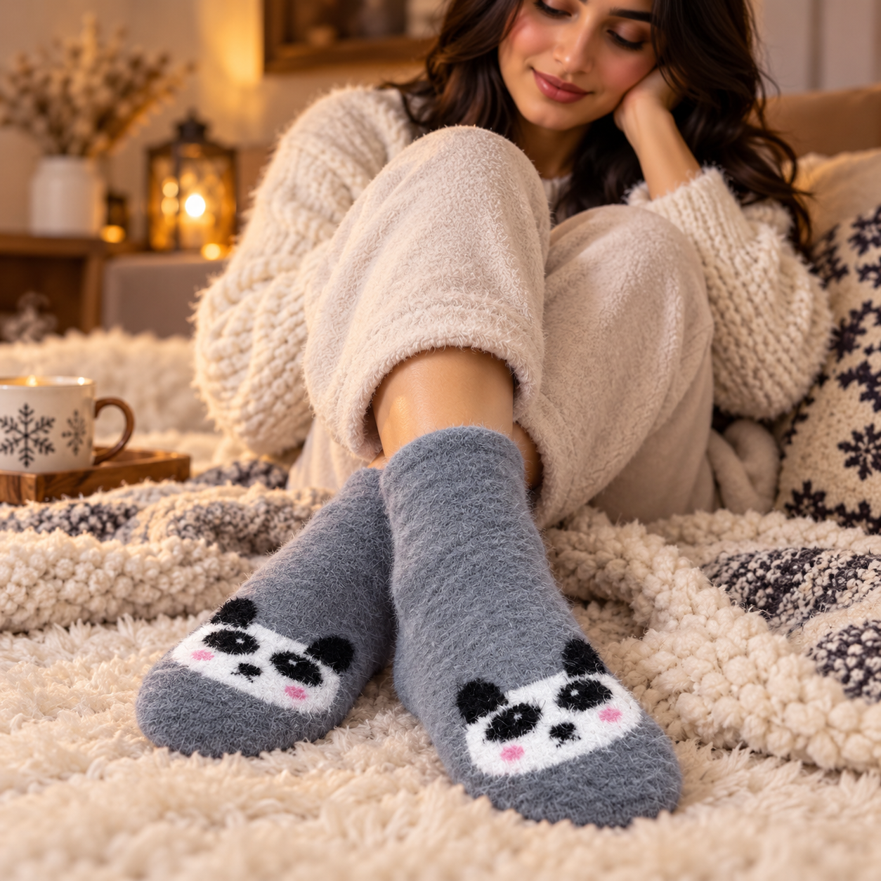 Ultra-Soft Fuzzy Polyamide Loafers - Cozy Winter Warmth -PFL02