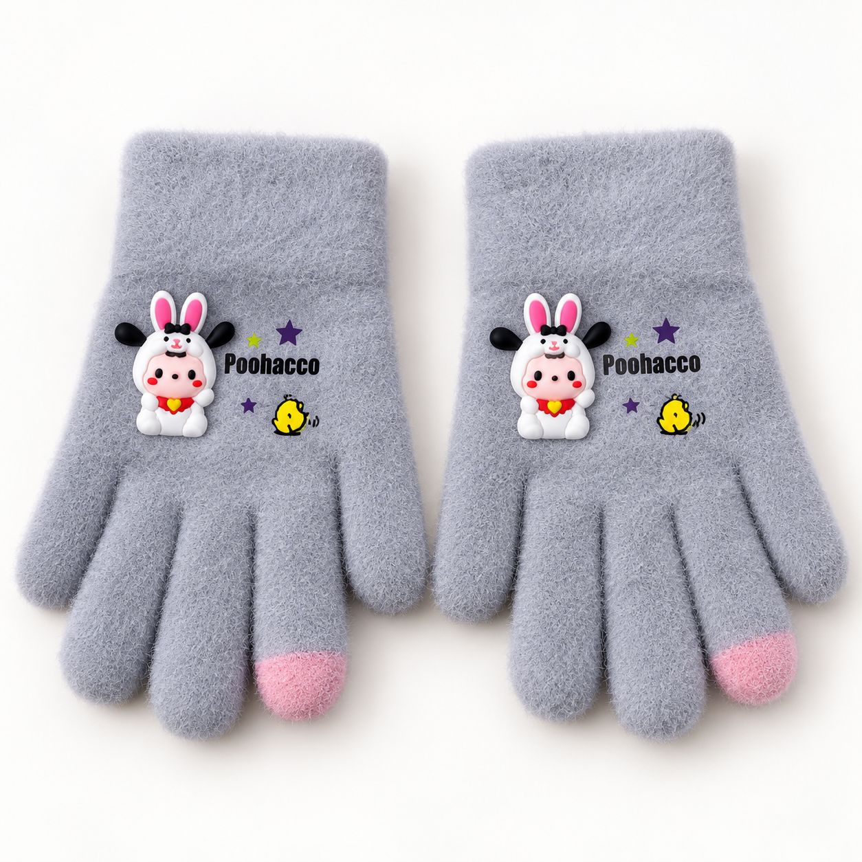 Kids Premium Full Finger Plush Gloves/Mittens  -KGN01