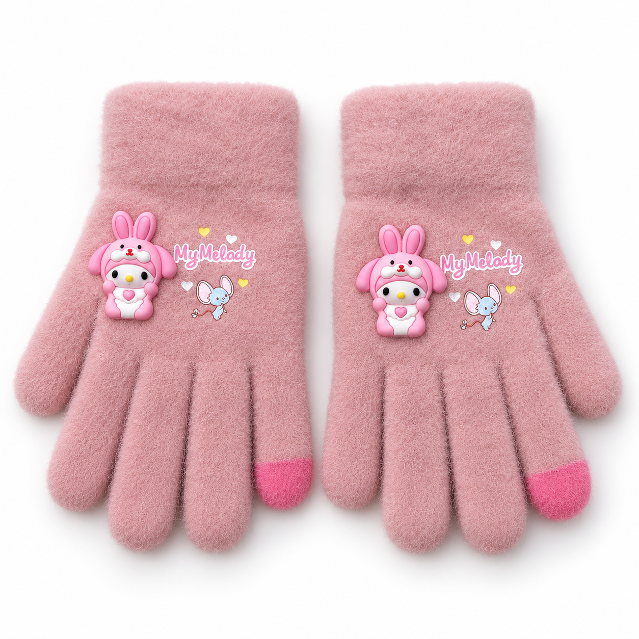 Kids Premium Full Finger Plush Gloves/Mittens  -KGN01