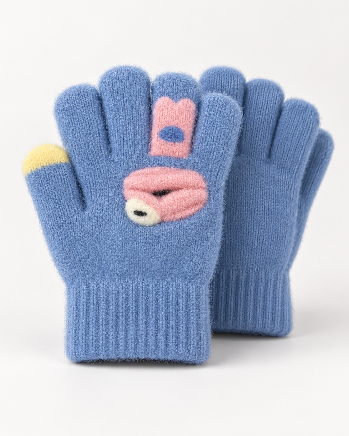 Kids Premium Full Finger Plush Gloves/Mittens Duck -KGN07