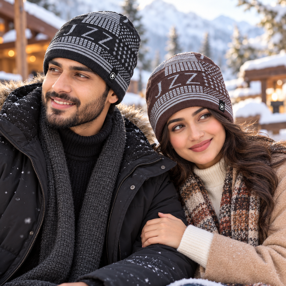 Unisex Warm Knitted Cap with Fleece/Velvet inside (03)