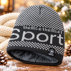 Unisex Warm Knitted Cap with Fleece/Velvet inside (04)