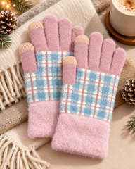 Ladies Touch Screen Premium Quality Plush Mittens/Gloves  -TSG22