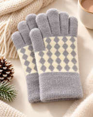 Ladies Touch Screen Premium Quality Plush Mittens/Gloves  -TSG23