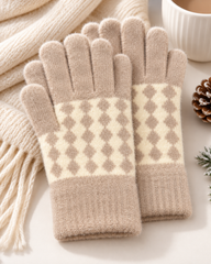 Ladies Touch Screen Premium Quality Plush Mittens/Gloves  -TSG23