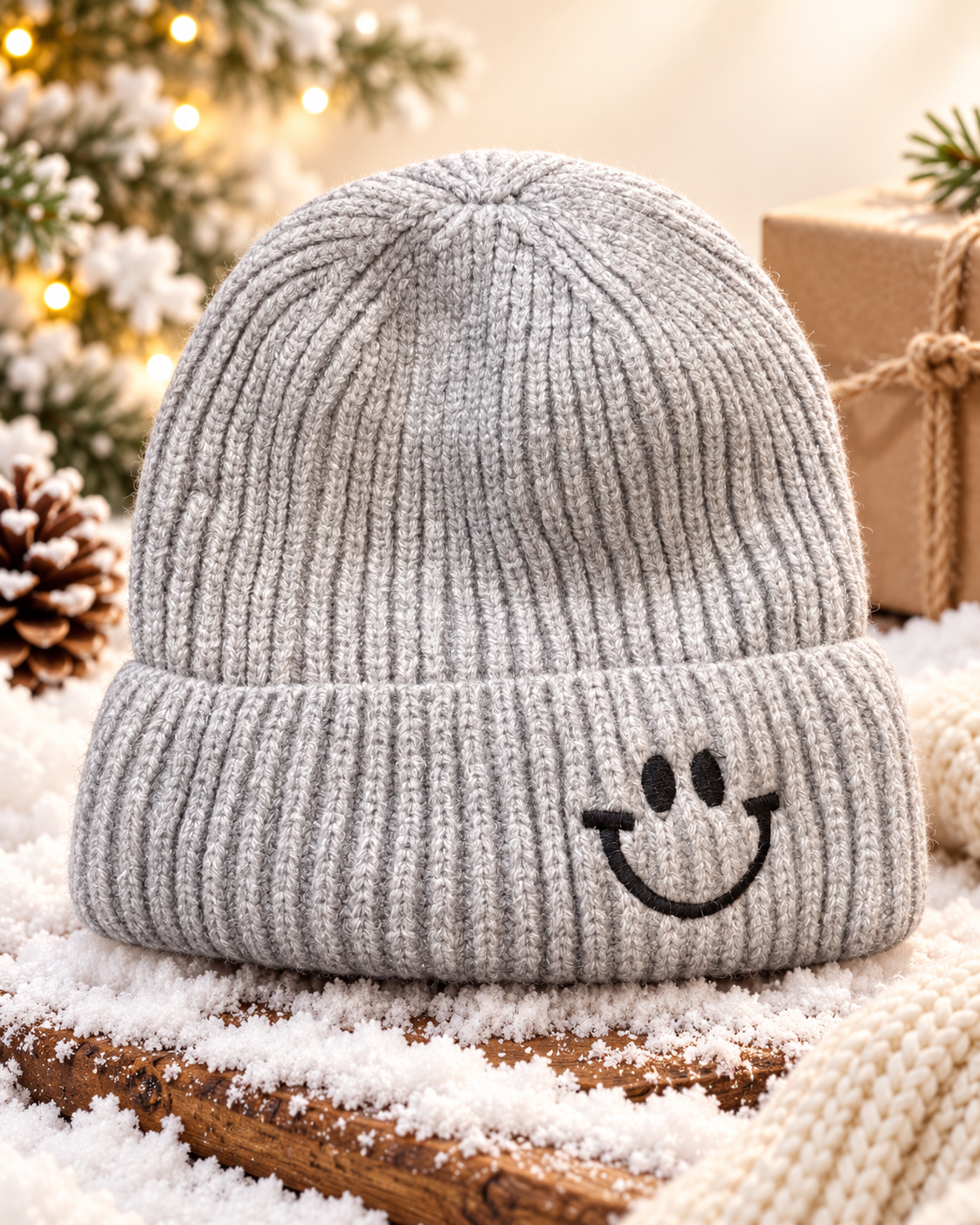 1-4Years Kids Super Warm Smiley Winter Cap with Velvet Lining | (10)