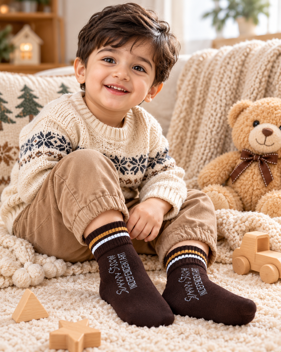 Kids Unisex Everyday Cotton Ankle Socks | Pack of 5 Pairs | Ages 1–12 Years (KAS01)
