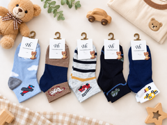 Kids Unisex Everyday Cotton Ankle Socks | Pack of 5 Pairs | Ages 4–8 Years (KAS02)