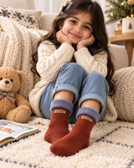 Kids Wool Crew Everday Socks | Pack of 5 Pairs | Ages 1–12 Years (KAS03)