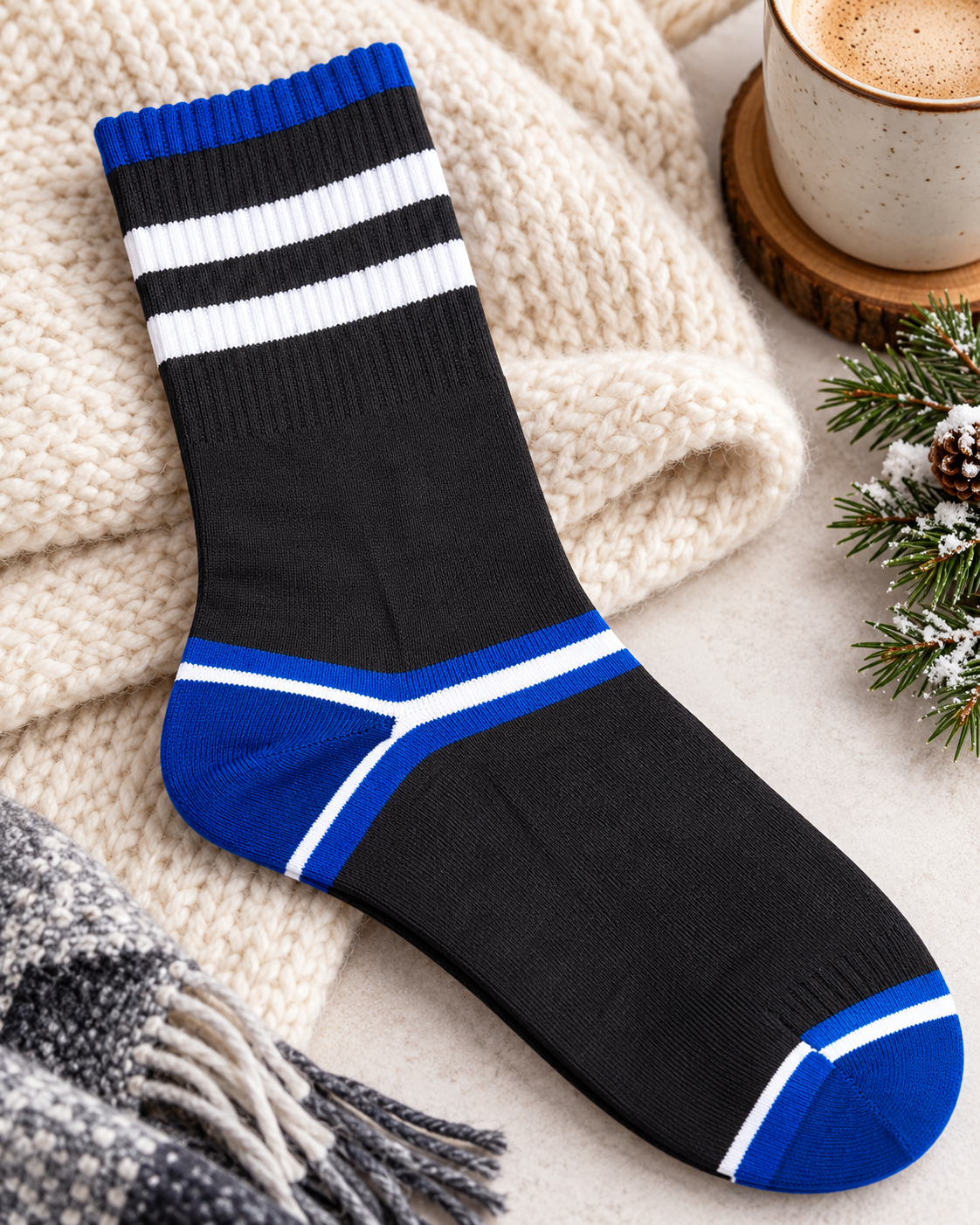 Men's soft & Breathable Winter Crew Socks (MW01)