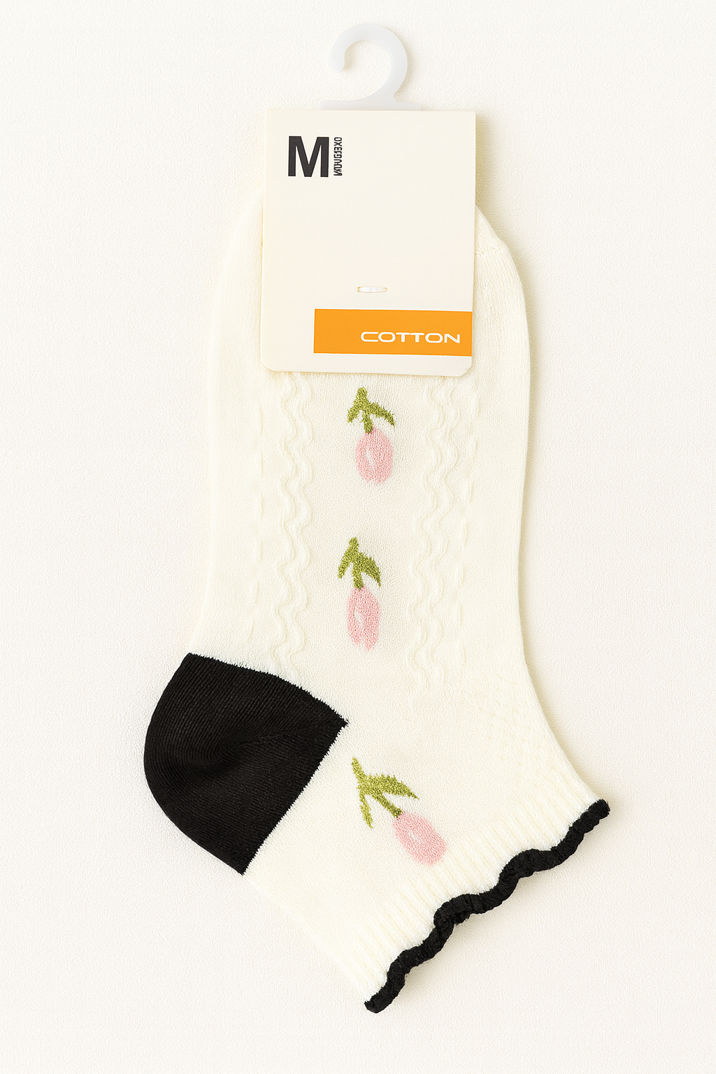 "Women’s Cotton Ankle Socks – 5-Pair Assorted Cute Patterns | Soft, Breathable, Everyday Wear" (Black)