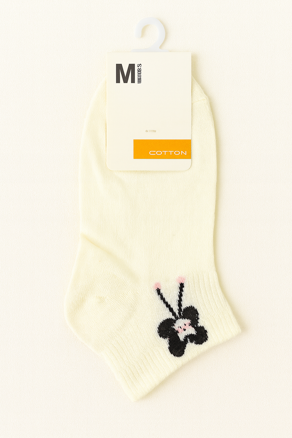 "Women’s Cotton Ankle Socks – 5-Pair Assorted Cute Patterns | Soft, Breathable, Everyday Wear" (Black)