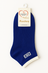 "Women’s Cotton Ankle Socks – 5-Pair Assorted Cute Patterns | Soft, Breathable, Everyday Wear" (Blue)