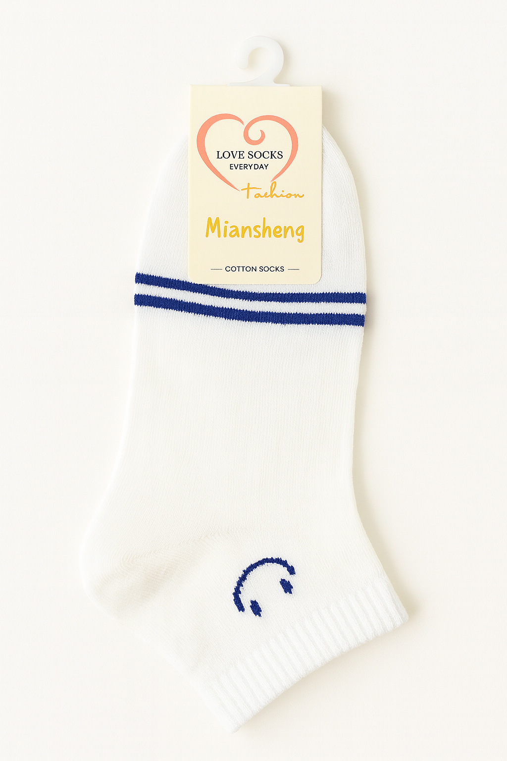 "Women’s Cotton Ankle Socks – 5-Pair Assorted Cute Patterns | Soft, Breathable, Everyday Wear" (Blue)