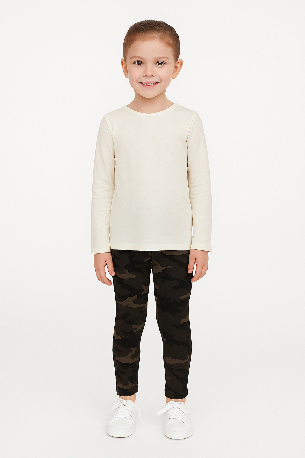 Kids Cotton Jersey Camo Print Tights – Soft, Stretchy & Stylish (Ages 4–5)