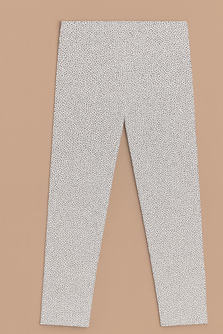 White Cotton Jersey Tights – Black Polka Dot Print (Ages 7-9)