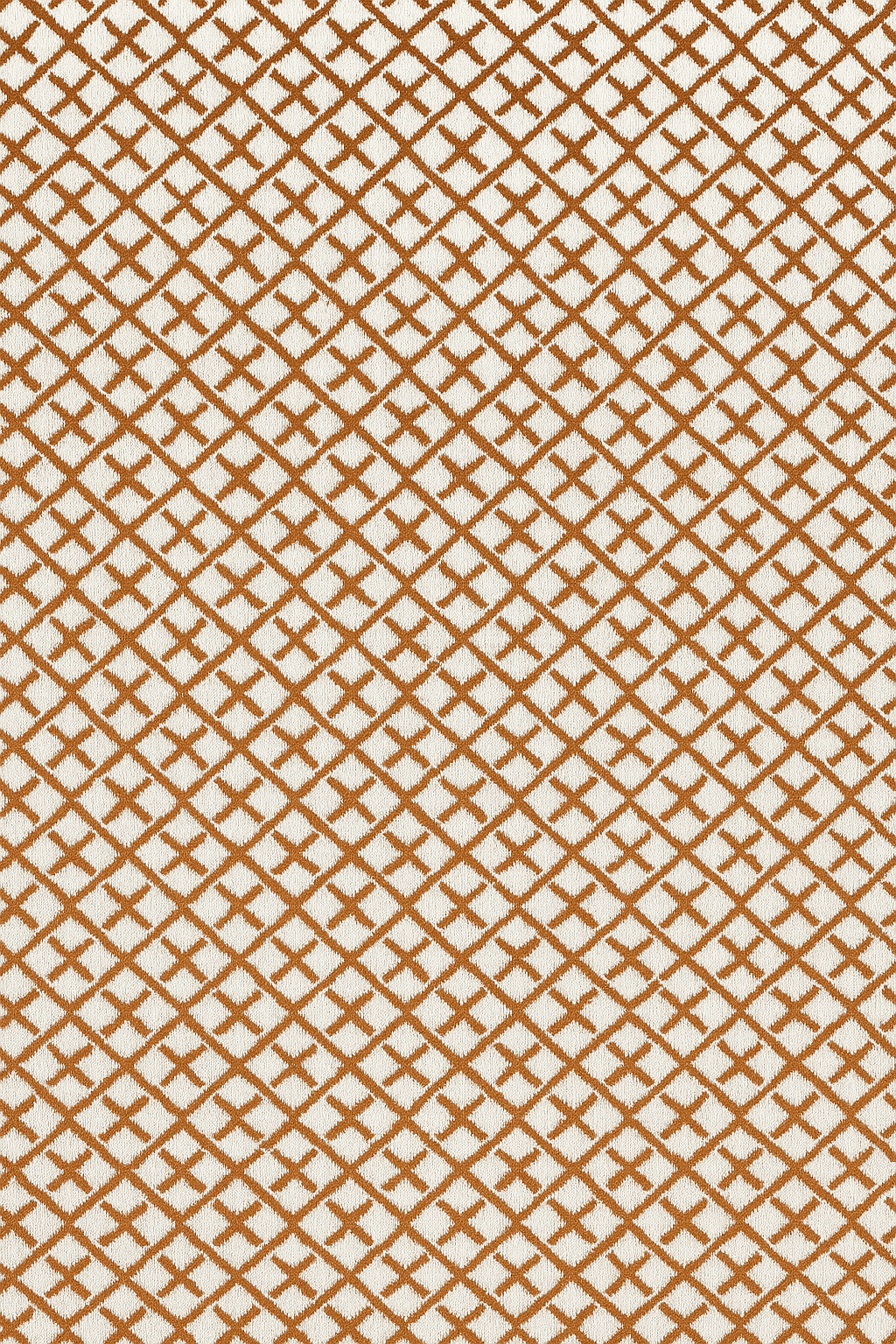 Girl Printed Cotton Jersey Tights – Geometric Brown Pattern (Ages 7-8)
