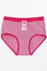 Imported Ladies soft Cotton Underwear with Panty Lining -Stripes
