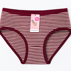 Imported Ladies soft Cotton Underwear with Panty Lining -Stripes