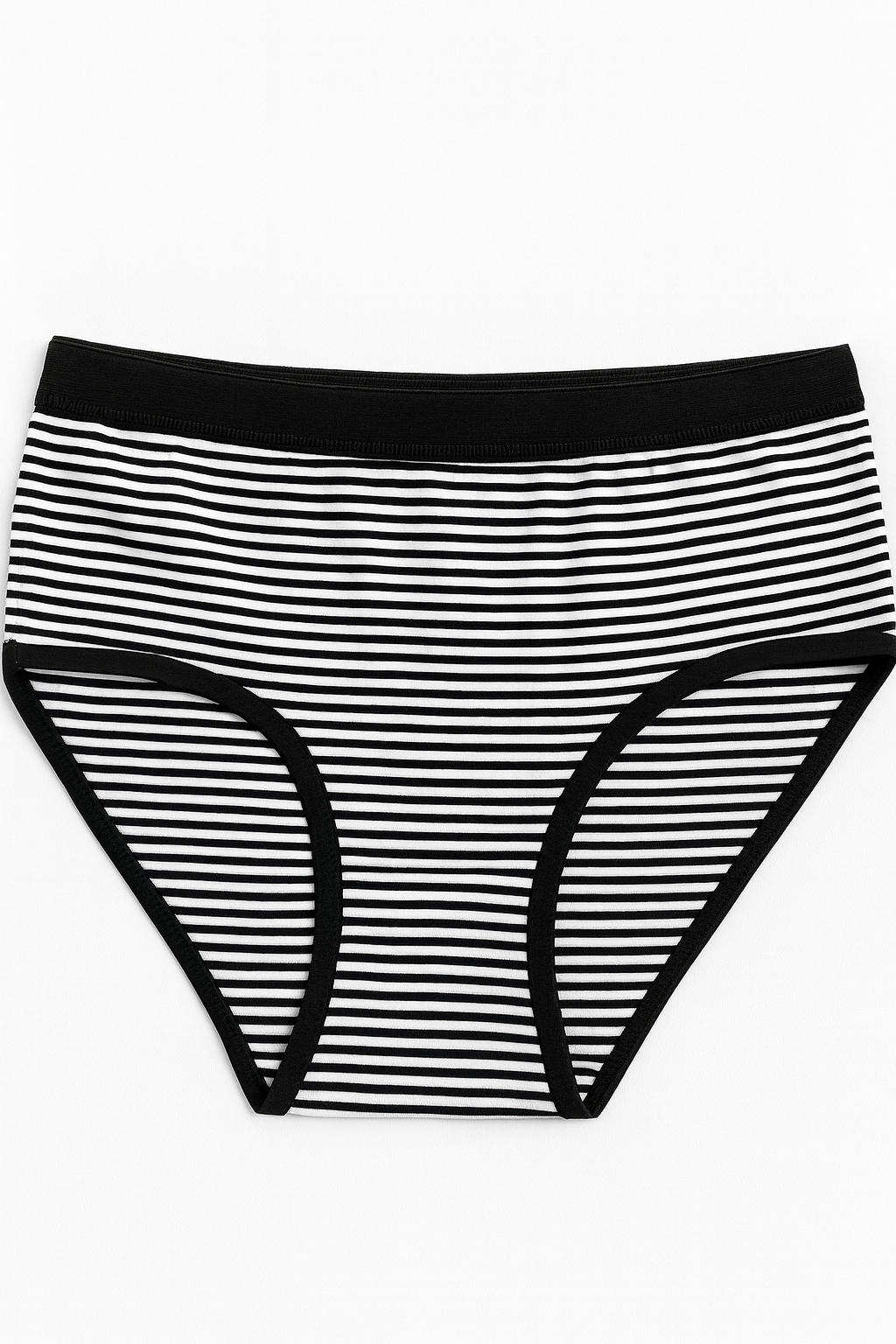 Imported Ladies soft Cotton Underwear with Panty Lining -Stripes