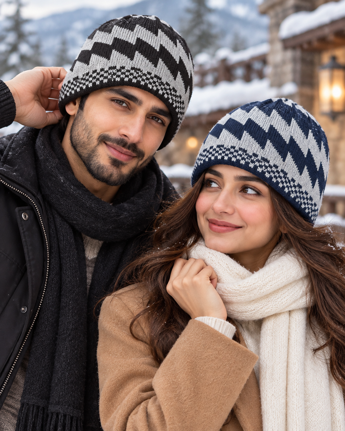 Unisex Warm Knitted Cap with Fleece/Velvet inside (02)