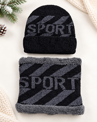Imported Cap and Neck Warmer Set with Velvet inside –SPORT