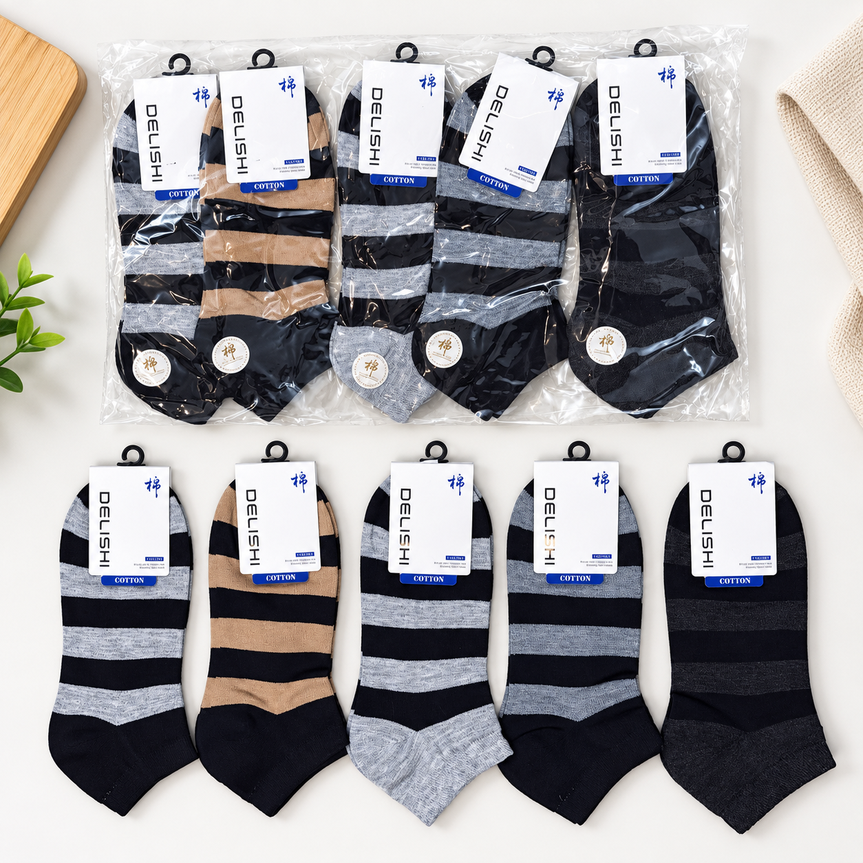 "Men Cotton Sports Socks – 5-Pair | Soft, Breathable, Everyday Wear" (N03)