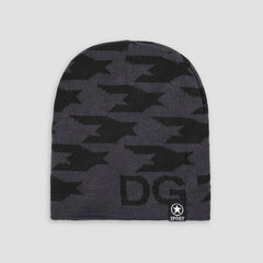 Unisex Skiing Warm Knitted Contrasting Cap with Fleece/Velvet inside