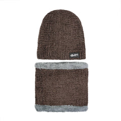 Imported Cap and Neck Warmer Set with Velvet Lining-Retro