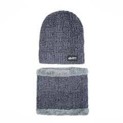 Imported Cap and Neck Warmer Set with Velvet Lining-Retro