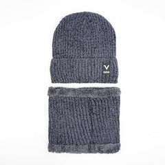 Imported Cap and Neck Warmer Set with Velvet Lining-Vector