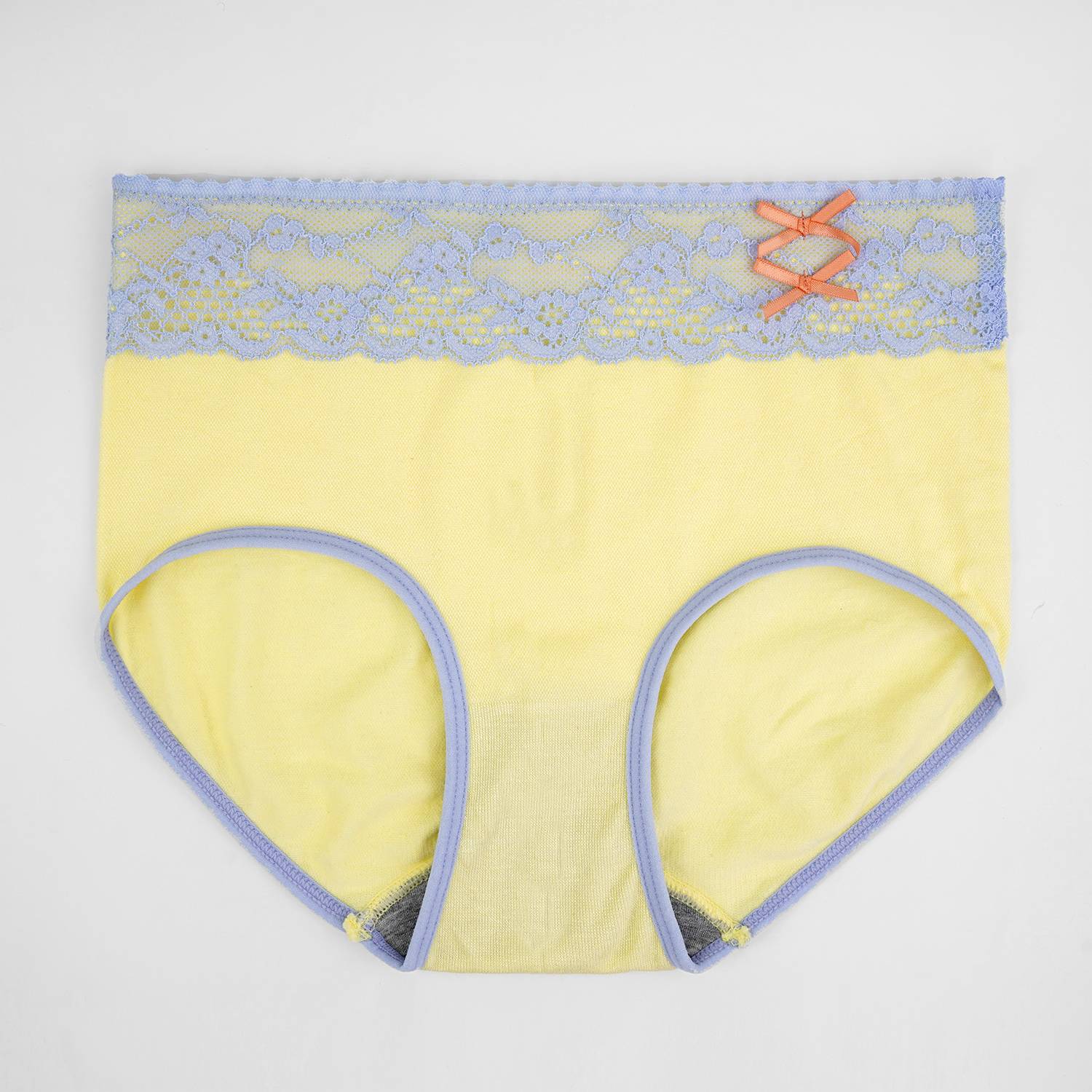 Plus Size soft cotton underwear with lace & panty Lining-Ladies
