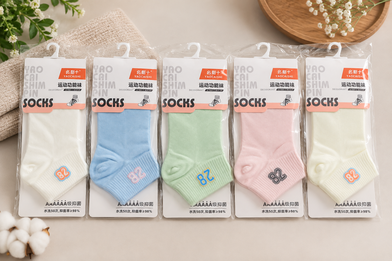 "Women’s Deodrized Antibactirial Cotton Ankle Socks –5Pair | Soft, Breathable, Everyday Wear" Ab04