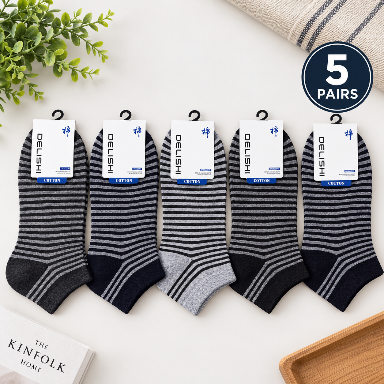 "Men Cotton Sports Socks – 5-Pair | Soft, Breathable, Everyday Wear" (N07)