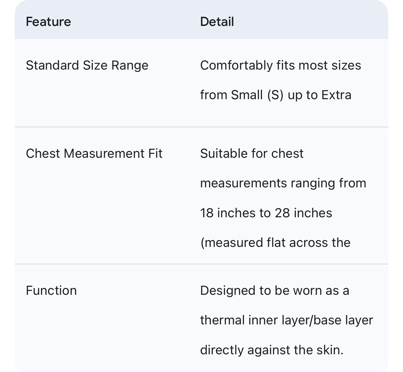 Ladies Thermal Suit/body Inner Warmer