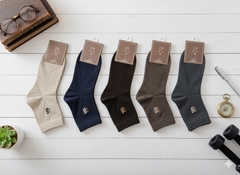 "Men Cotton Sports Socks – 5-Pair Decent Print| Soft, Breathable, Everyday Wear" (MAS18)