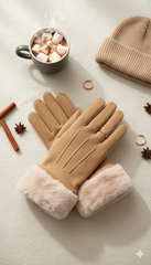 Faux Fur Full-Finger Mittens/Gloves (TouchScreen) -TSG50