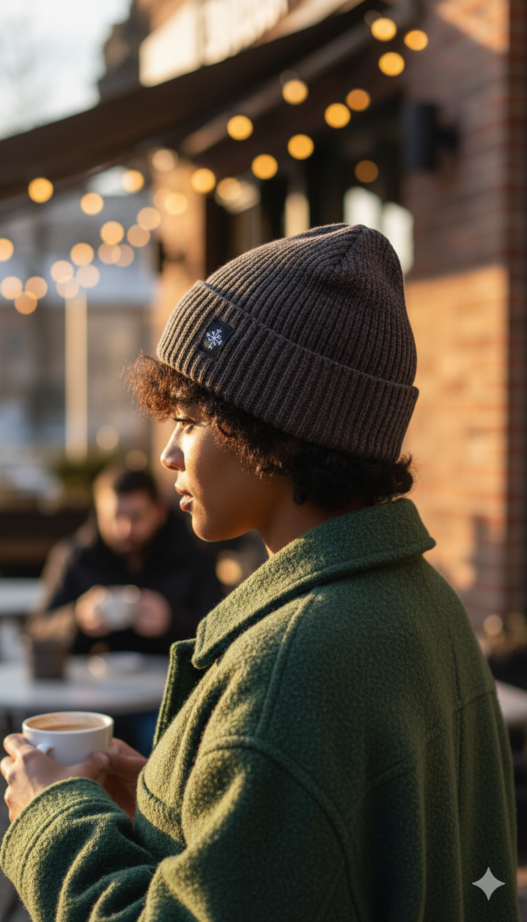 Unisex Warm Knitted Cap with Fleece/Velvet inside