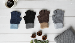 Unisex Warm Winter Fingerless Mittens -TSG09