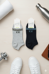 "Men Cotton Sports Socks – 5-Pair Decent Print| Soft, Breathable, Everyday Wear" (MAS34)