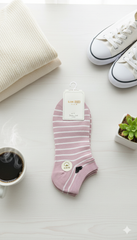 "Women’s Cotton Ankle Socks – 5-Pair Assorted Hearts| Soft, Breathable, Everyday Wear" (LAS11)