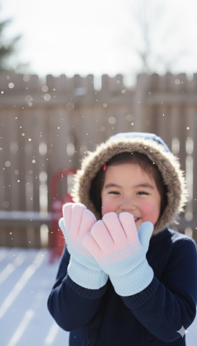 Kids Unisex Premium Full Finger Plush Gloves/Mittens  -KG16