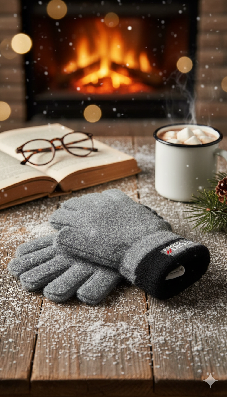 Men Fingerless SuperWarm Plush Gloves  -OS13