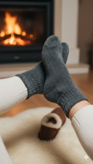 Ultra-Soft Fuzzy PolarFleece Crew Socks - Cozy Winter Warmth -01