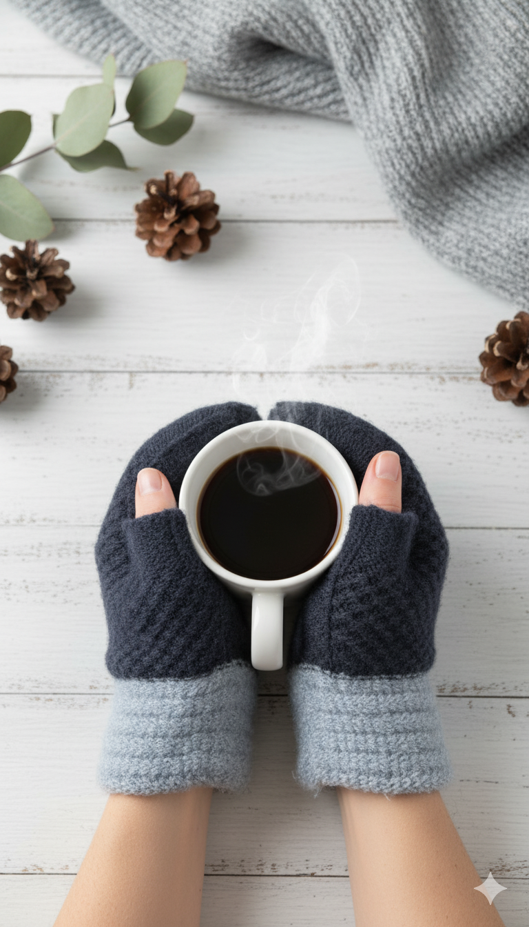 Unisex Warm Winter Fingerless Mittens -TSG09