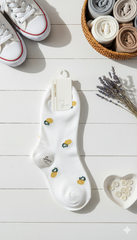 "Women’s Cotton Ankle Socks – 5-Pair Assorted Cute Print| Soft, Breathable, Everyday Wear" (LAS08)