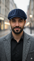Men’s Velvet Flat Cap – Peaky Blinders Style Ivy Hat -PB03