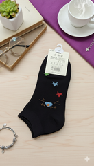 "Women’s Cotton Ankle Socks – 5-Pair Assorted cute Print| Soft, Breathable, Everyday Wear" (LAS03)